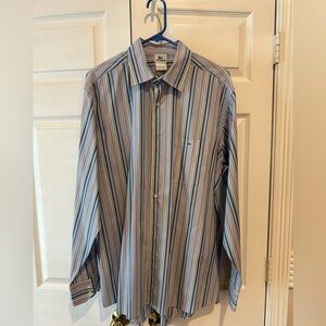 Lacoste Men's Colorful Striped Button Down Shirt